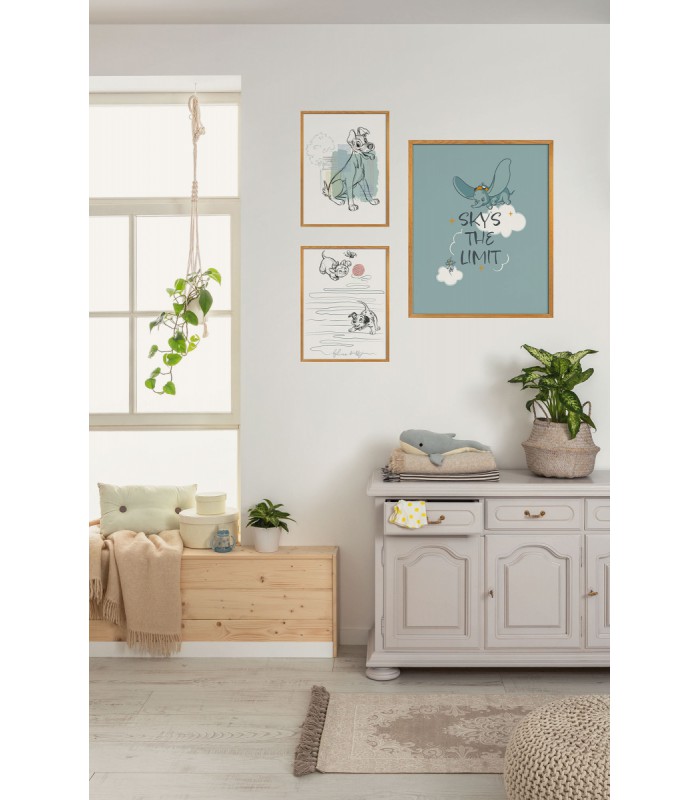 DISNEY LADY AND THE TRAMP HELLO TRAMP 50X70