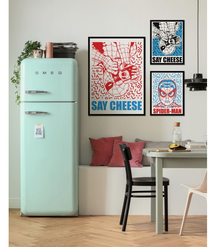MARVEL SPIDER-MAN SAY CHEESE BLUE 50X70