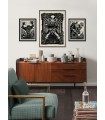 Affiche murale Marvel - Black Panther Lino-Cut - 50 x 70 cm