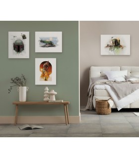 STAR WARS BOBA FETT SPACESHIP SKETCH 40X30