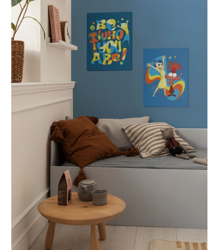 Toile imprimée Disney Pixar - Vice-Versa Think Positive - 30x40 cm