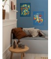 Toile imprimée Disney Pixar - Vice-Versa Think Positive - 30x40 cm