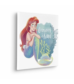 Toile imprimée Disney - Ariel Curious & Kind - 40x40 cm