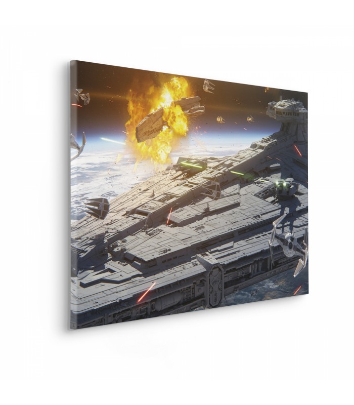 STAR WARS THE MANDALORIAN SPACE FIGHT 90X60