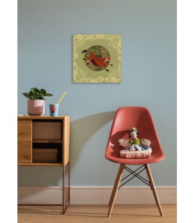 Toile imprimée Disney - Le Roi Lion Wild and Free 40x40 cm