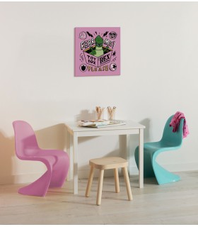 Toile imprimée Disney Pixar - Toy Story - Rex Fear Me Please - 40x40 cm