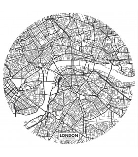 Sticker Fly to London Noir et Blanc – Young and Free de Casélio- réf. YNF103440009