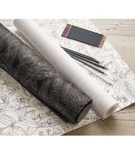 Papier Peint Esquisse Beige Lin – Gardens de Casadéco - réf. GADN87591056