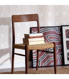 Papier Peint Nangara Tingari Noir et Blanc – Nangara de Casadéco - réf. NANG84390534