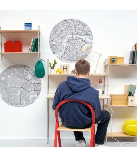 Sticker Fly to London Noir et Blanc – Young and Free de Casélio- réf. YNF103440009