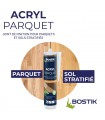 Bostik Joint Acryl Parquet - Joint de Finition Parquets et Sols Stratifiés 300ml