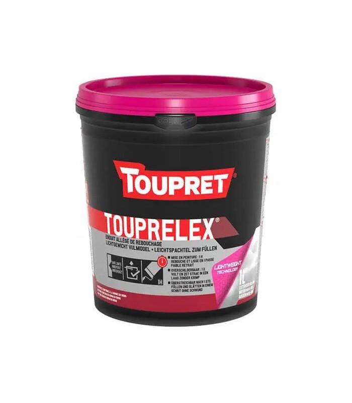 Enduit de rebouchage allégé Touprelex