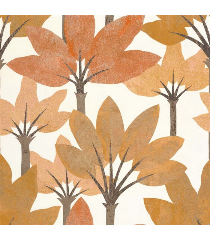 Papier peint BABEL JAUNE CURRY - Collection Babylone - CASADECO - Ref. BBLN89712310