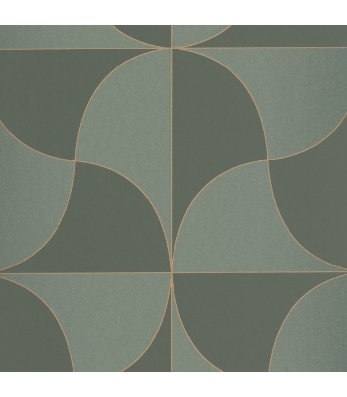 Papier peint VIREVOLTE VERT TAIGA - Collection Alchimie - CASADECO - Ref. ALMI89937777