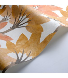 Papier peint BABEL JAUNE CURRY - Collection Babylone - CASADECO - Ref. BBLN89712310