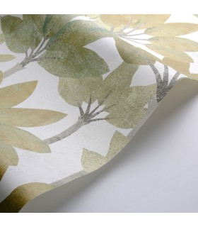 Papier peint BABEL VERT NIL - Collection Babylone - CASADECO - Ref. BBLN89717283