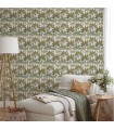 Papier peint BABEL VERT NIL - Collection Babylone - CASADECO - Ref. BBLN89717283