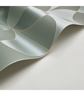 Papier peint VIREVOLTE VERT TAIGA - Collection Alchimie - CASADECO - Ref. ALMI89937777