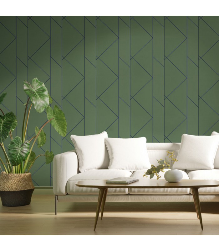 Papier peint PURE VERT CANOPEE - Collection Alchimie - CASADECO - Ref. ALMI89907622