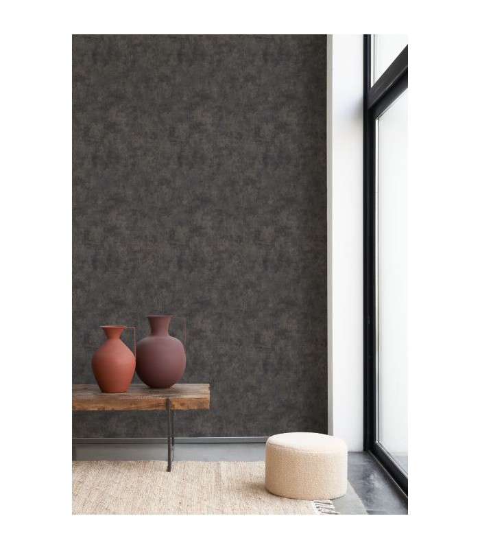 Papier peint Uni STONE NOIR - Collection Stone 2 - Réf. STND80839803