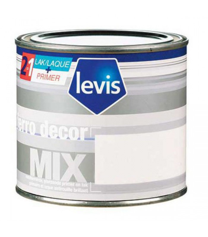 Levis Ferrodecor Peinture Laque Brillante Antirouille Métaux Ferreux - Intérieur & Extérieur -2,5 Litres