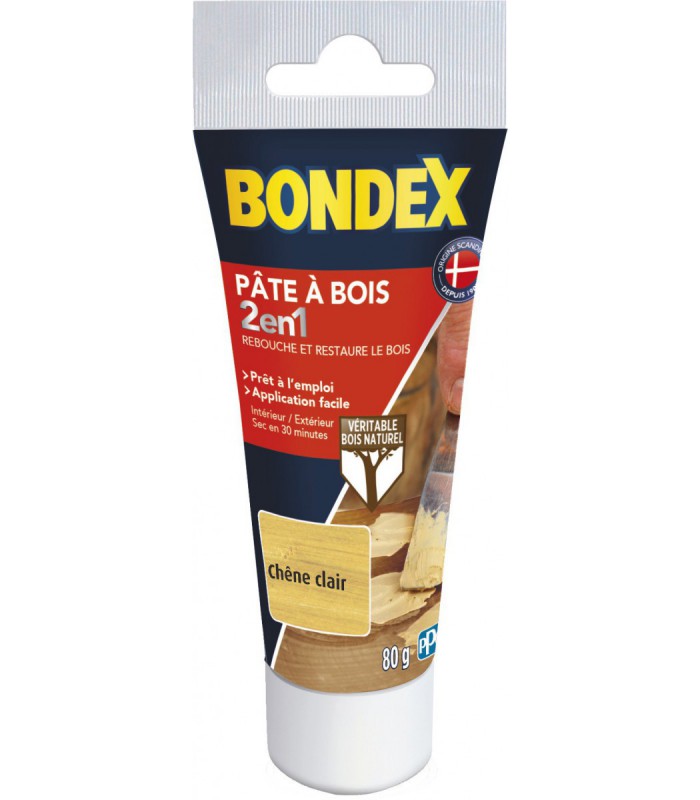 Bondex Pâte à Bois 2 en 1 Rebouche et Restaure
