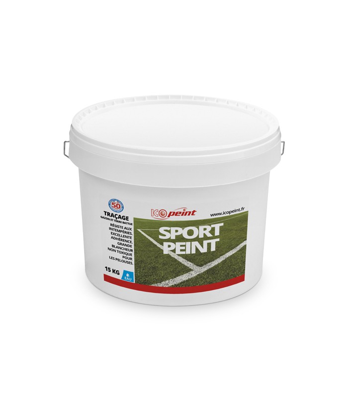Peinture blanche pour terrains de sport non-toxique ICOPEINT - 15KG