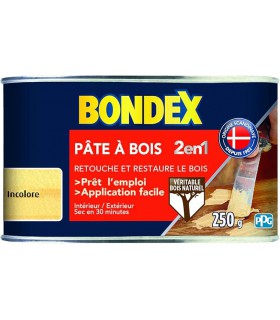 Bondex Pâte à Bois 2 en 1 Rebouche et Restaure