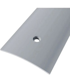 Barre de seuil demi-bombée percée en inox 30 mm x 0,83 m