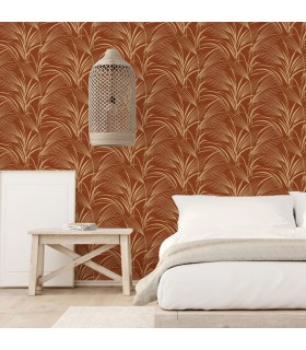 Papier peint SAMARRA ROUILLE - Collection Babylone - CASADECO - Ref. BBLN89728852