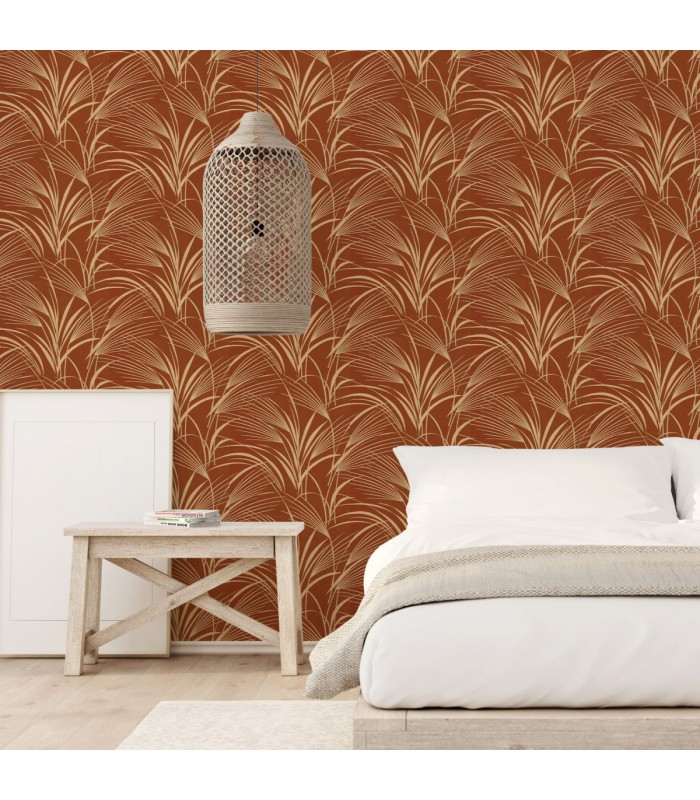 Papier peint SAMARRA ROUILLE - Collection Babylone - CASADECO - Ref. BBLN89728852