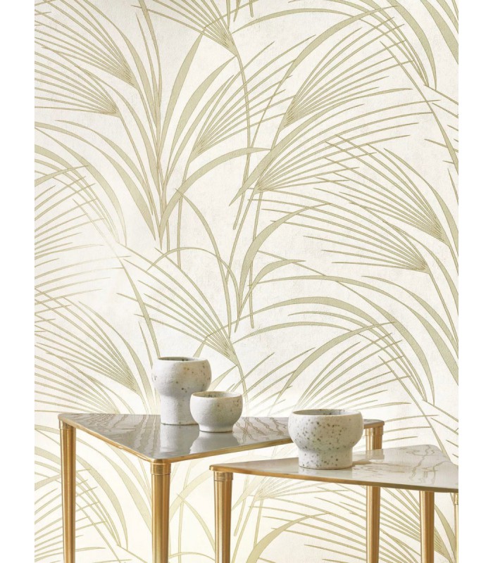 Papier peint SAMARRA VERT AMANDE - Collection Babylone - CASADECO - Ref. BBLN89726028