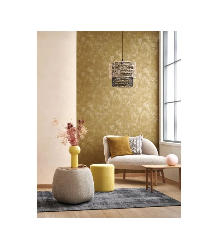 Papier peint Uni STONE OLIVE - Collection Stone 2 - Réf. STND80837777