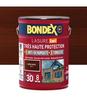 Bondex Lasure Très Haute Protection Satin 8 ans pour bois extérieur