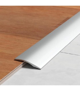 Barre de seuil demi-bombée adhésive en inox 30 mm x 0,83 m ref 2002