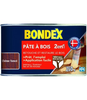 Bondex Pâte à Bois 2 en 1 Rebouche et Restaure