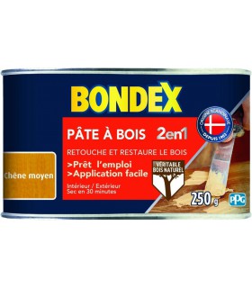 Bondex Pâte à Bois 2 en 1 Rebouche et Restaure