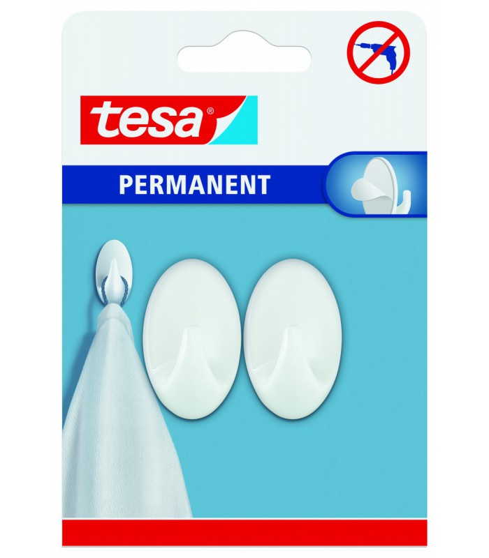 Crochet Ovale Blanc S