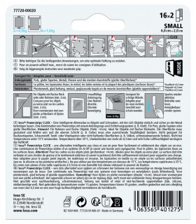 LANGUETTE ADHESIVE CADRE 16x2 S