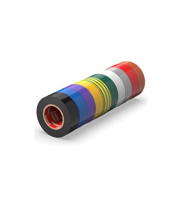 Rouleau Isolation Électrique Geko Mix Couleur - Lot de 10 - 10mX15mm