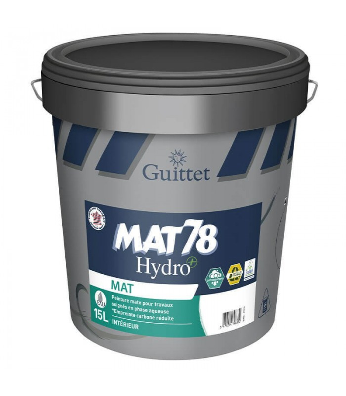 Guittet Mat 78 HydroPlus Peinture Acrylique de Finition Murs et Plafonds - Mat