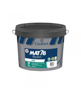 Guittet Mat 78 HydroPlus Peinture Acrylique de Finition Murs et Plafonds - Mat