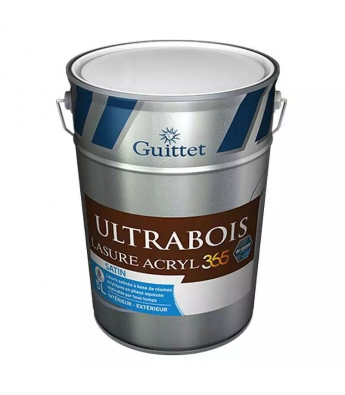 Guittet Ultrabois Lasure Acryl 365 Boiseries Intérieur Extérieur