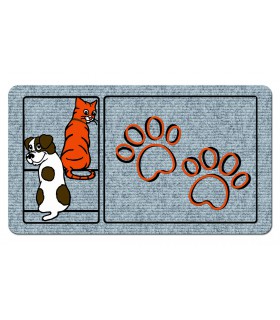 Tapis animaux 40 x 70 cm antidérapant grattant