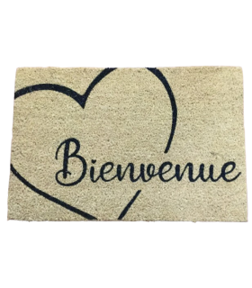 Tapis coco Mon Coeur envers PVC 40 x 60 cm