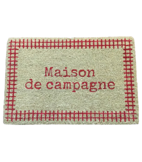 Tapis coco Jaipur 40 x 60 cm avec envers PVC