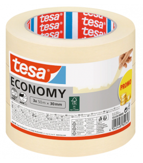 Lot de rubans de masquage Tesa Economy x3 - 50m X 30mm