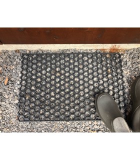 Tapis d'extérieur en PVC recyclé HEGAXONE 56 x 36 cm