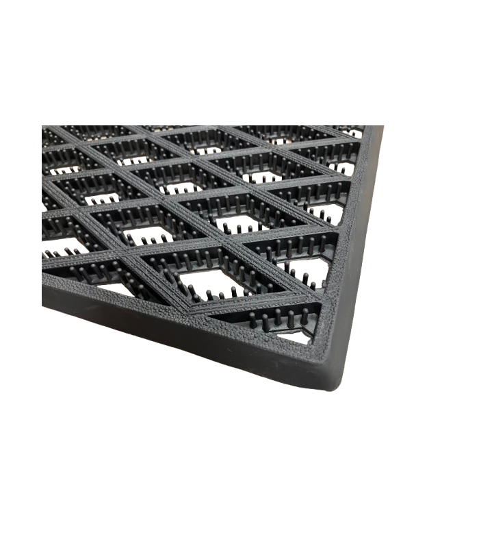 Tapis extérieur PVC diamant 61 x 38 cm antidérapant