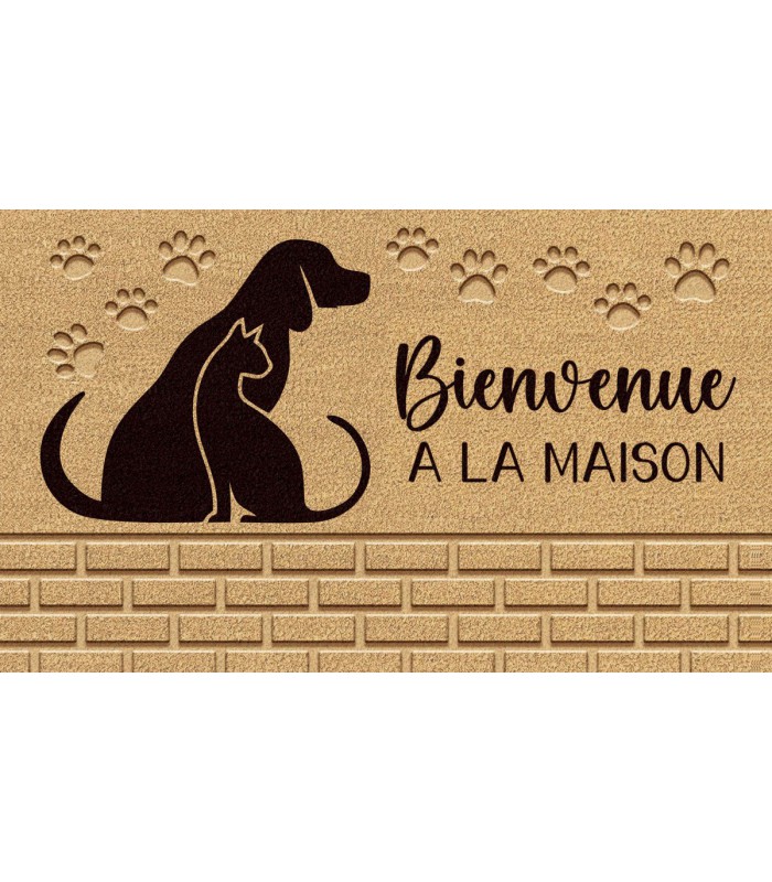 Tapis COCO PETS THERMO PRESSE ENVERS PVC 45x75cm